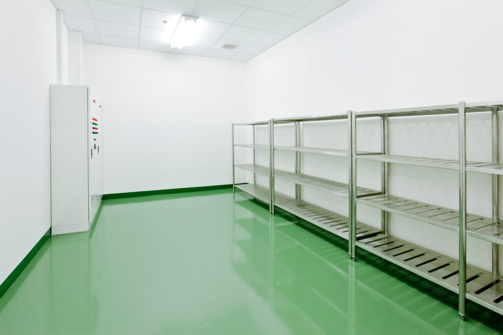 green cleanroom food grade gloss level